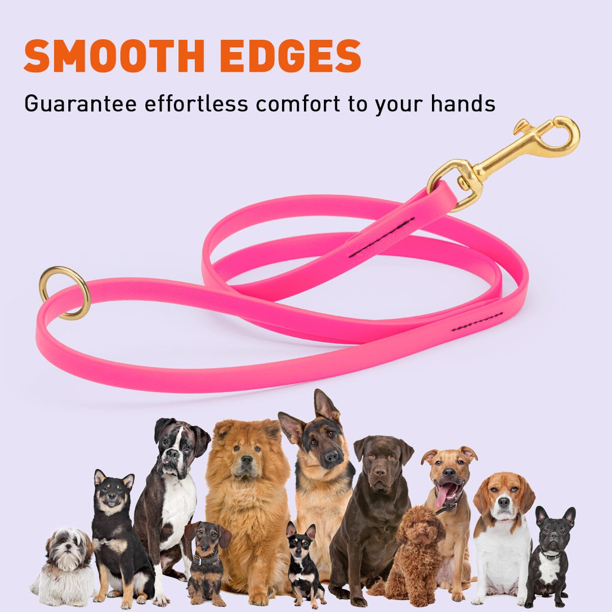 Biothane Working Dog Lead 6ft Leashes, Biothane Dog Leads Dogline
