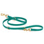 Viper Biothane Adjustable Multi-Purpose Dog Leash with Brass Hardware, 7FT Blue Aqua Dog Leashes Dogline