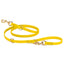 Viper Biothane Adjustable Multi-Purpose Dog Leash with Brass Hardware, 7FT Lemon Yellow Dog Leashes Dogline