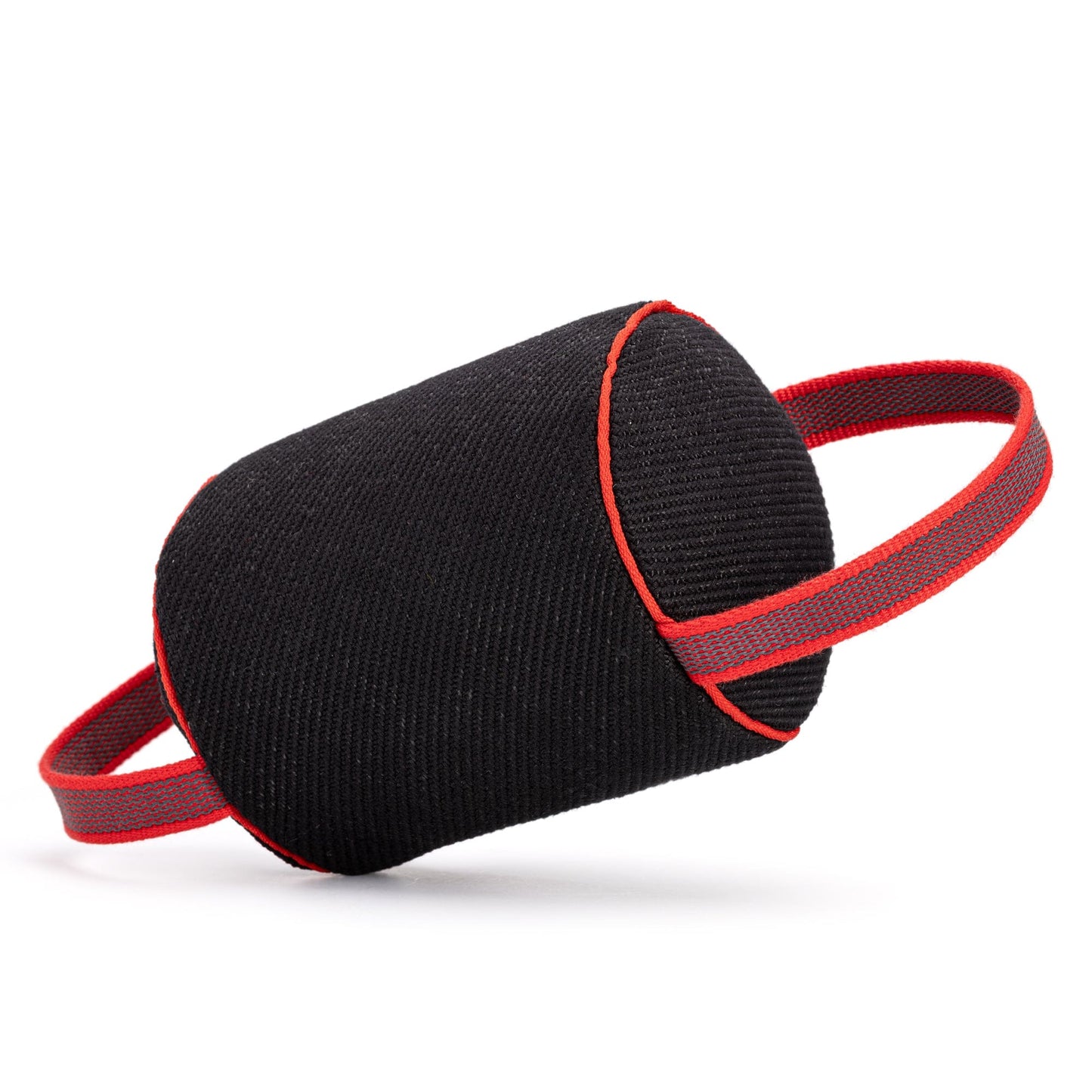 Viper French Linen Cylinder Mini Bite Roll Black Dog Toys Dogline