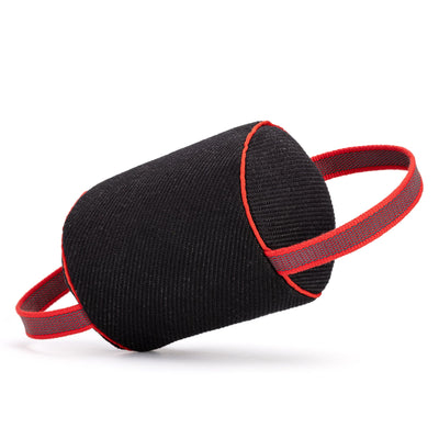 Viper French Linen Cylinder Mini Bite Roll Black Dog Toys Dogline