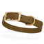 BioThane Waterproof Dog Collar - XS: L 12"-15" x W 5/8" - Black OR Brass Hardware Coyote Brown L 12"-15" x W 5 8" Brass Dog Collars Dogline