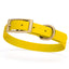BioThane Waterproof Dog Collar - XS: L 12"-15" x W 5/8" - Black OR Brass Hardware Lemon Yellow L 12"-15" x W 5 8" Brass Dog Collars Dogline