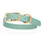 Viper Biothane Waterproof Dog Collar - Brass Hardware - Size L (18 to 22 inches) Sage Green Dog Collars Dogline