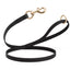Viper Pebble Emboss BioThane Dog Leash with Solid Brass Hardware 4' Black Dog Leashes Dogline