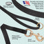 Viper Pebble Emboss BioThane Dog Leash with Solid Brass Hardware Dog Leashes Dogline