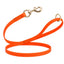 Viper Pebble Emboss BioThane Dog Leash with Solid Brass Hardware 4' Hunter Orange Leashes, Biothane Dog Leads Dogline