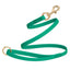 Viper Pebble Emboss BioThane Dog Leash with Solid Brass Hardware Teal Dog Leashes Dogline