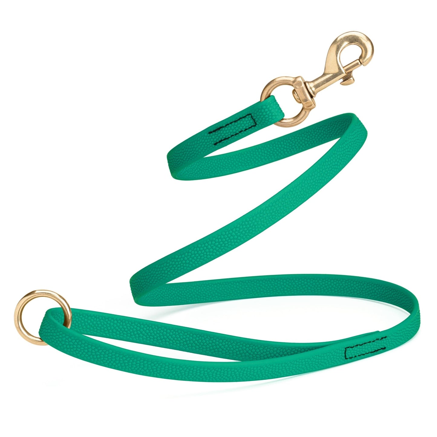 Viper Pebble Emboss BioThane Dog Leash with Solid Brass Hardware Teal Leashes, Biothane Dog Leads Dogline