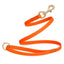 Viper Pebble Emboss BioThane Dog Leash with Solid Brass Hardware Hunter Orange Leashes, Biothane Dog Leads Dogline