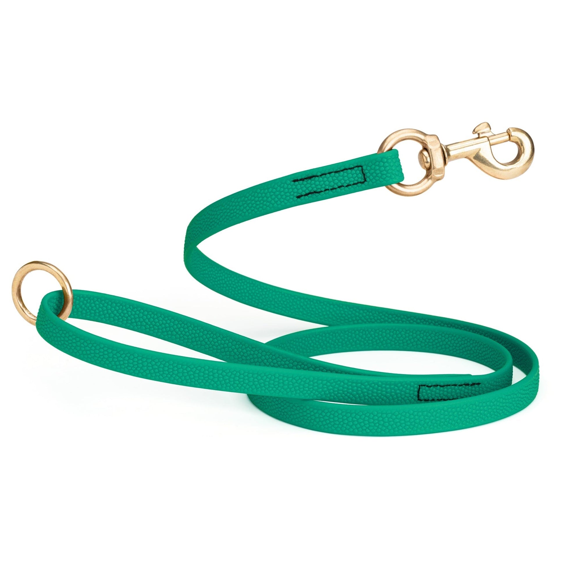 Viper Pebble Emboss BioThane Dog Leash with Solid Brass Hardware Teal Leashes, Biothane Dog Leads Dogline