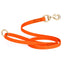 Viper Pebble Emboss BioThane Dog Leash with Solid Brass Hardware Hunter Orange Dog Leashes Dogline