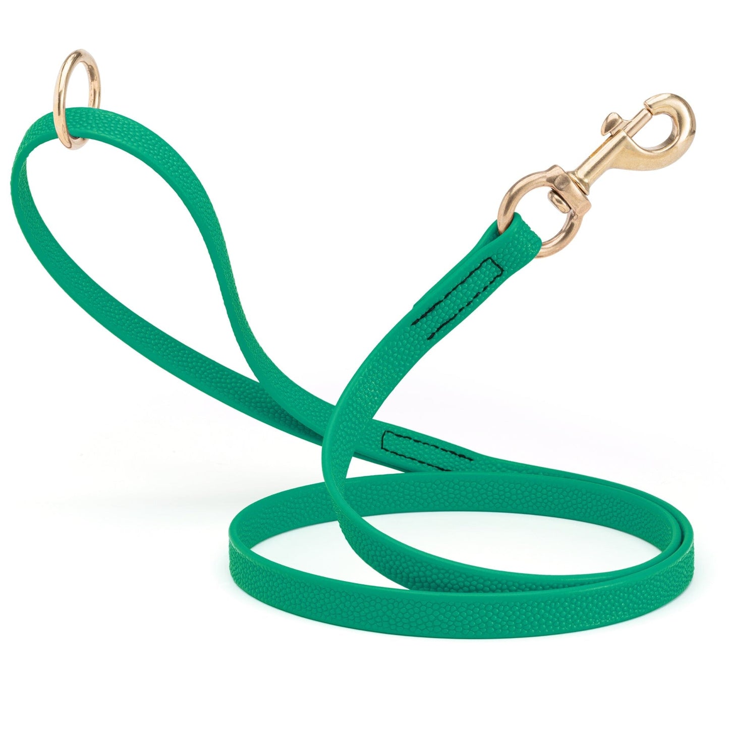Viper Pebble Emboss BioThane Dog Leash with Solid Brass Hardware Teal Leashes, Biothane Dog Leads Dogline