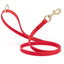 Viper Pebble Emboss BioThane Dog Leash with Solid Brass Hardware Cherry Red Dog Leashes Dogline