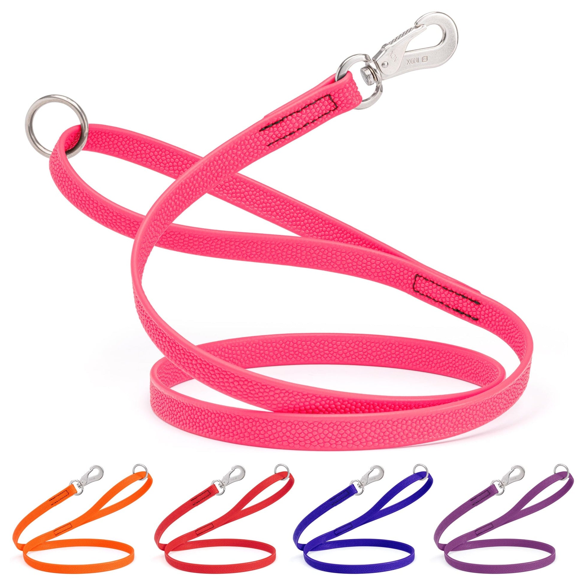 Viper Pebble Emboss Biothane Dog Leash with SPRENGER Stainless Steel Hook Dog Leashes Dogline