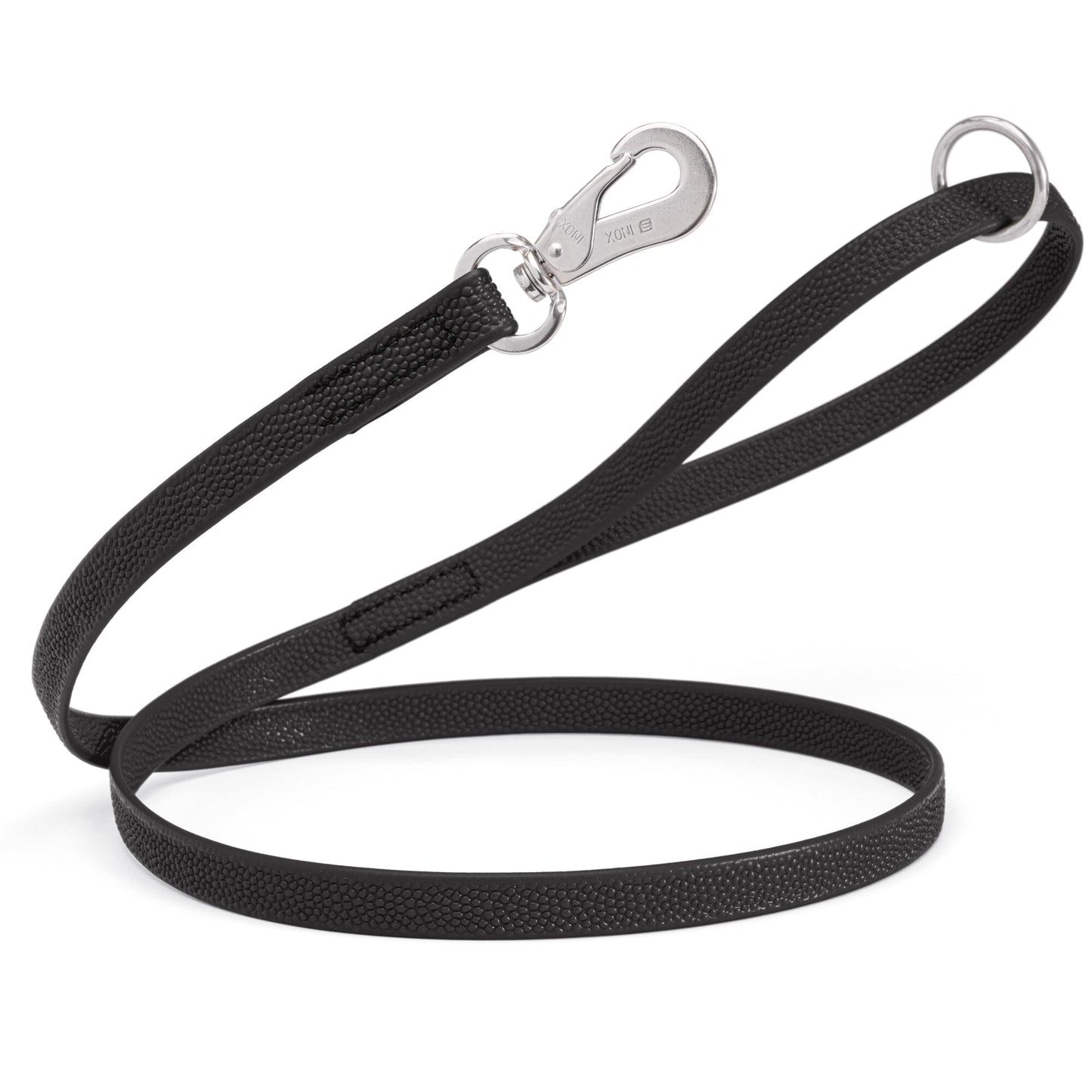 Viper Pebble Emboss Biothane Dog Leash with SPRENGER Stainless Steel Hook Black Dog Leashes Dogline
