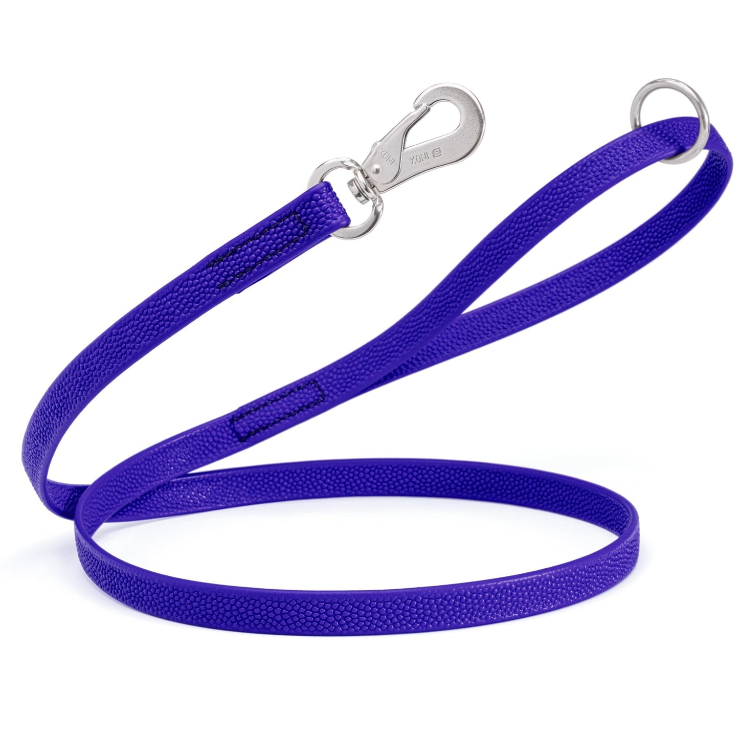 Viper Pebble Emboss Biothane Dog Leash with SPRENGER Stainless Steel Hook Blueberry Royal Dog Leashes Dogline
