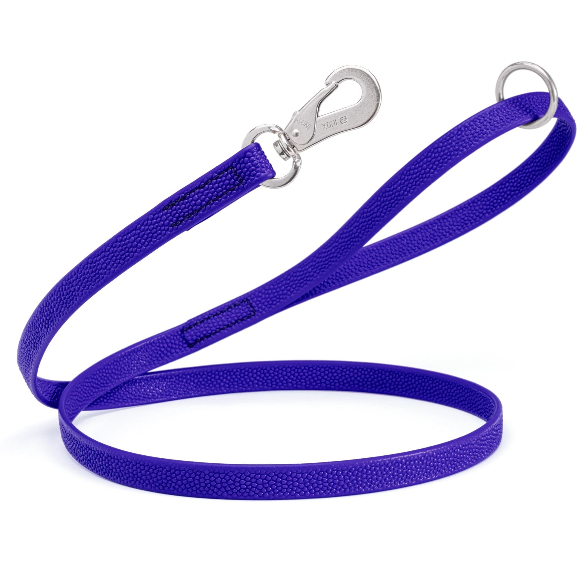 Viper Pebble Emboss Biothane Dog Leash with SPRENGER Stainless Steel Hook Blueberry Royal Dog Leashes Dogline