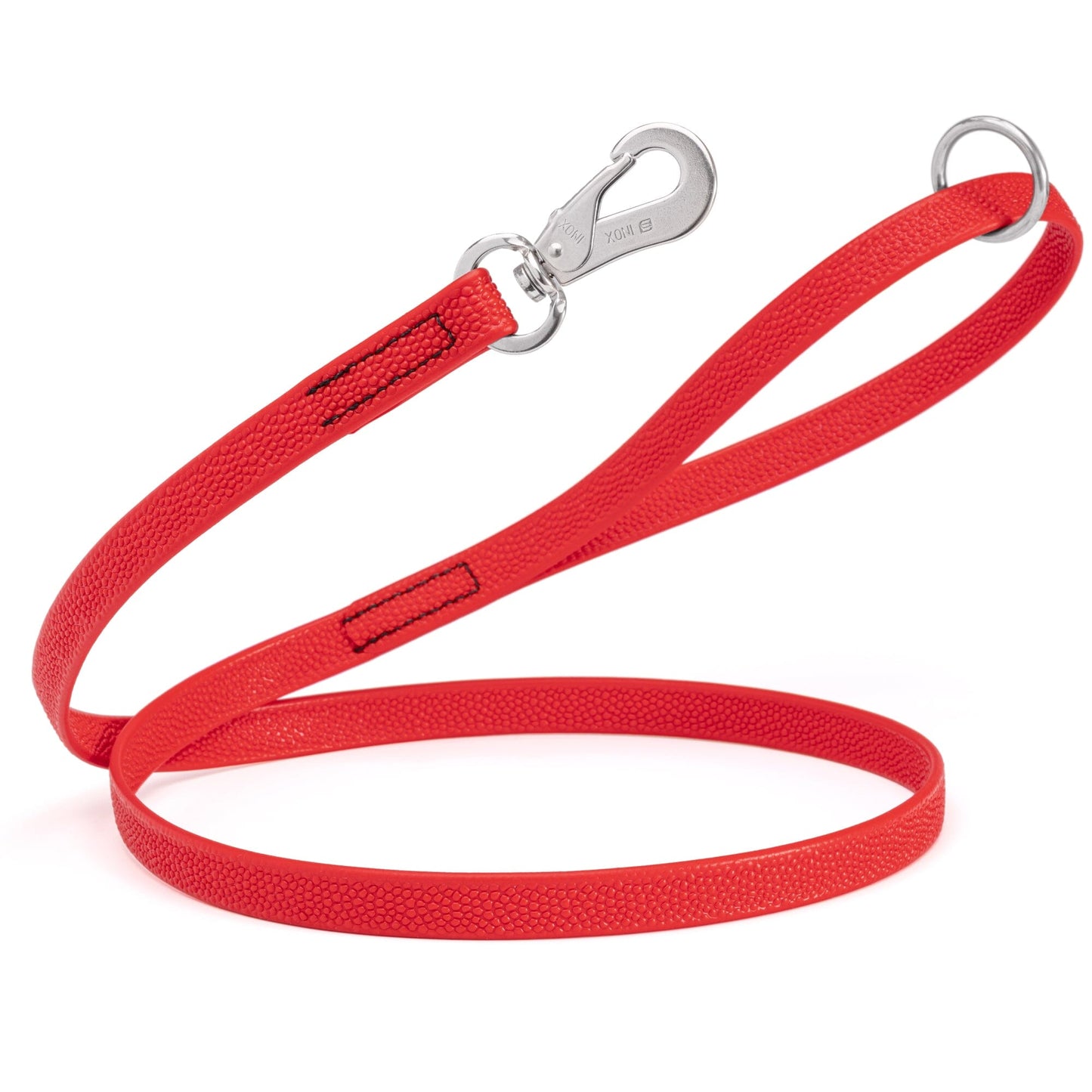 Viper Pebble Emboss Biothane Dog Leash with SPRENGER Stainless Steel Hook Cherry Red Dog Leashes Dogline