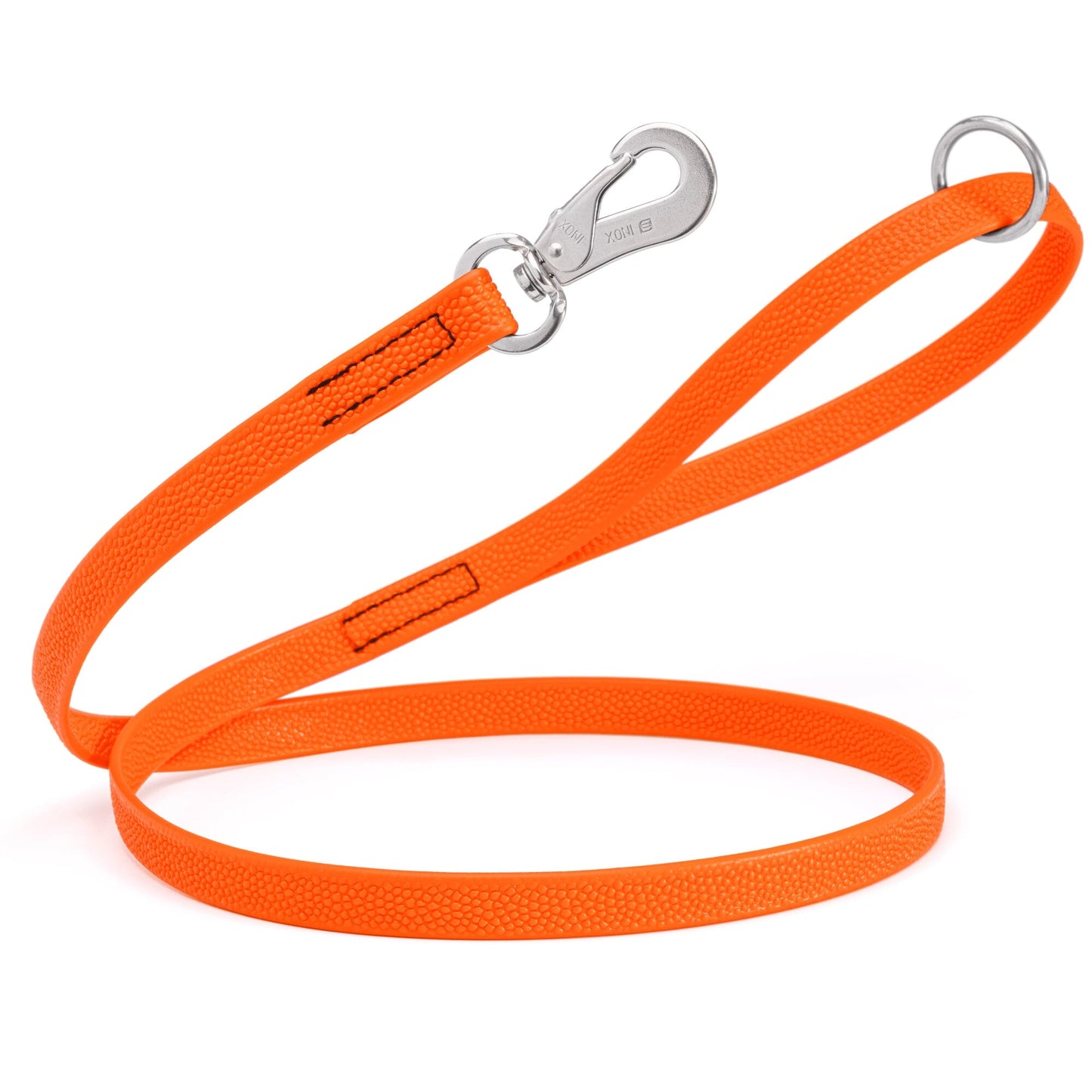 Viper Pebble Emboss Biothane Dog Leash with SPRENGER Stainless Steel Hook Hunter Orange Dog Leashes Dogline