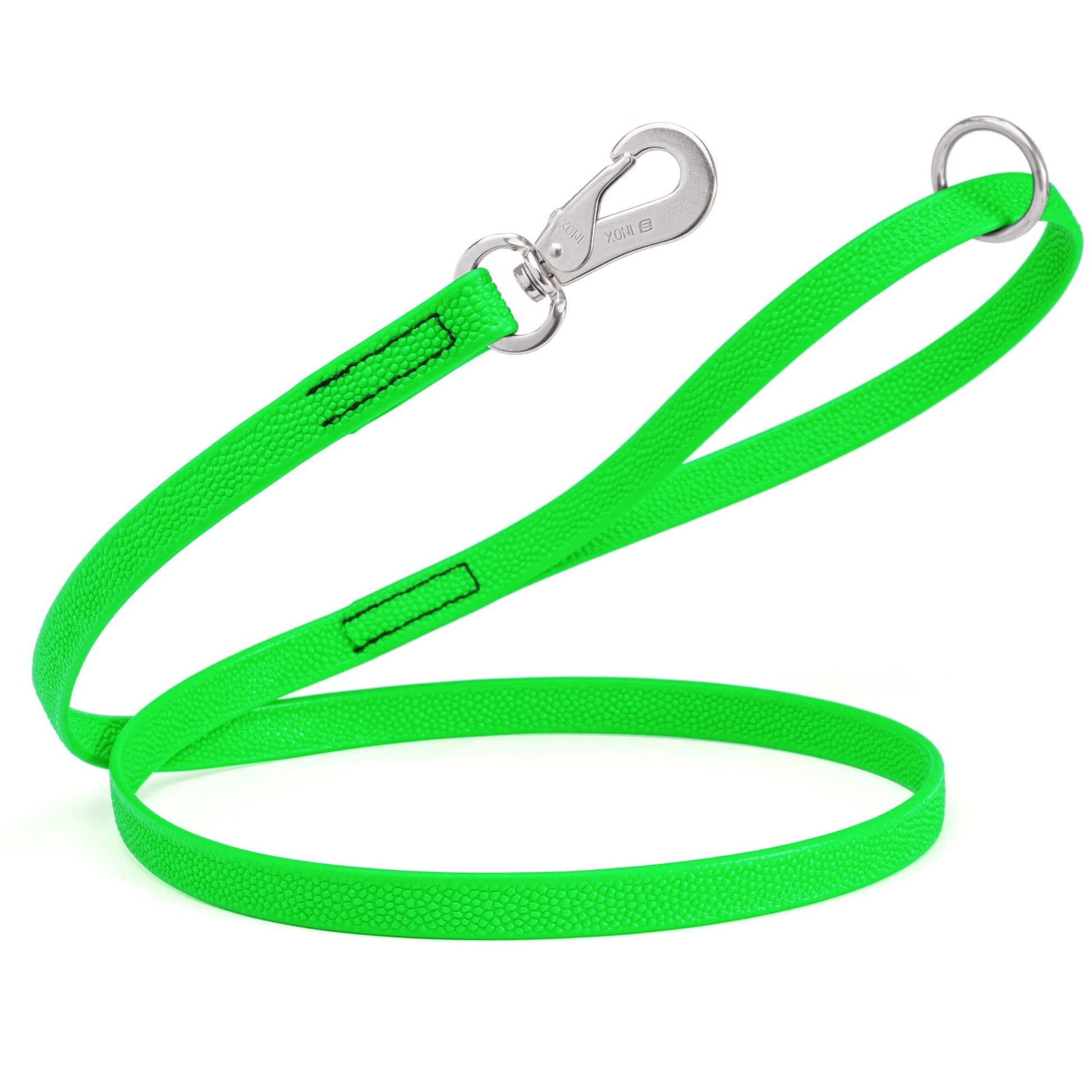 Viper Pebble Emboss Biothane Dog Leash with SPRENGER Stainless Steel Hook Tropical Green Dog Leashes Dogline