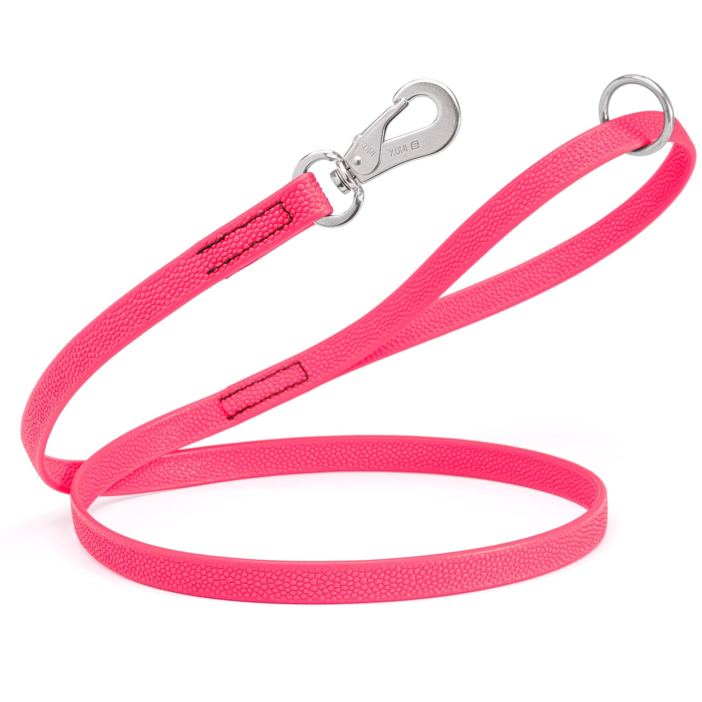 Viper Pebble Emboss Biothane Dog Leash with SPRENGER Stainless Steel Hook Hot Pink Dog Leashes Dogline