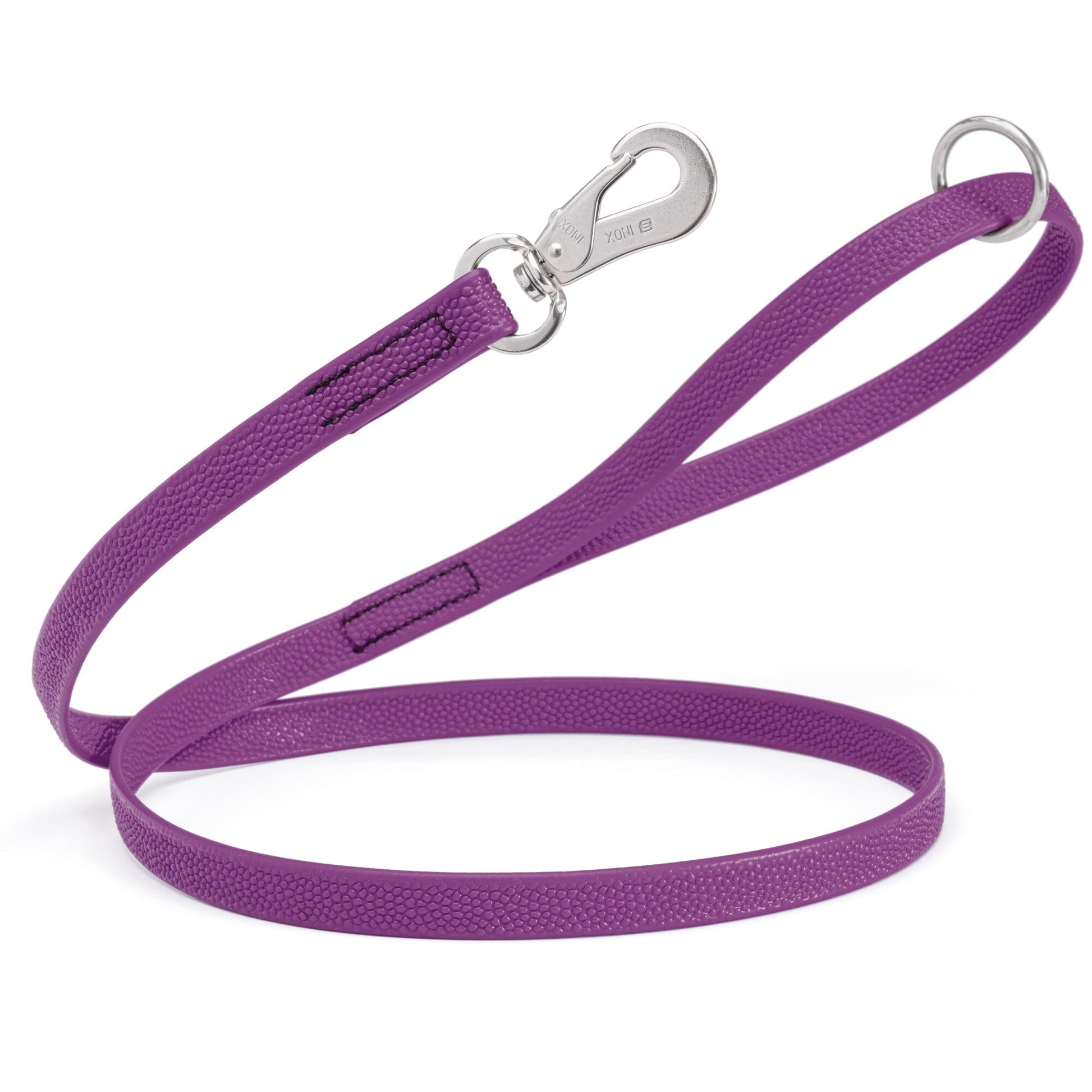 Viper Pebble Emboss Biothane Dog Leash with SPRENGER Stainless Steel Hook Grape Dog Leashes Dogline