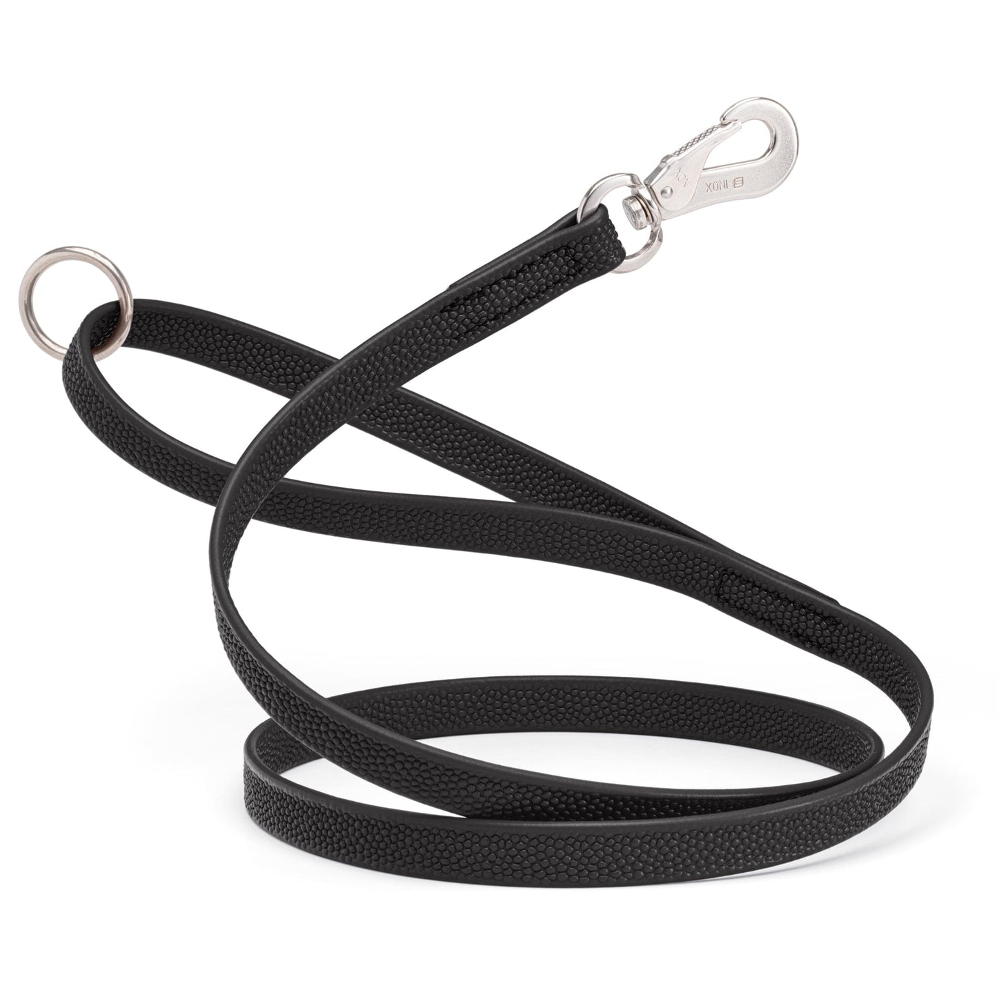 Viper Pebble Emboss Biothane Dog Leash with SPRENGER Stainless Steel Hook Black Dog Leashes Dogline
