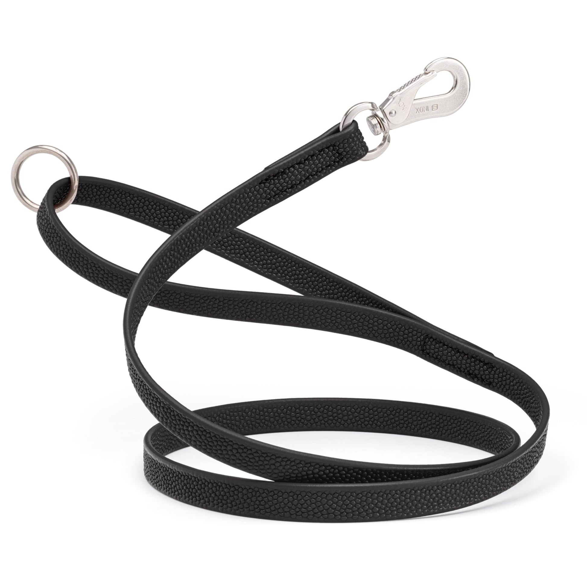 Viper Pebble Emboss Biothane Dog Leash with SPRENGER Stainless Steel Hook Black Dog Leashes Dogline