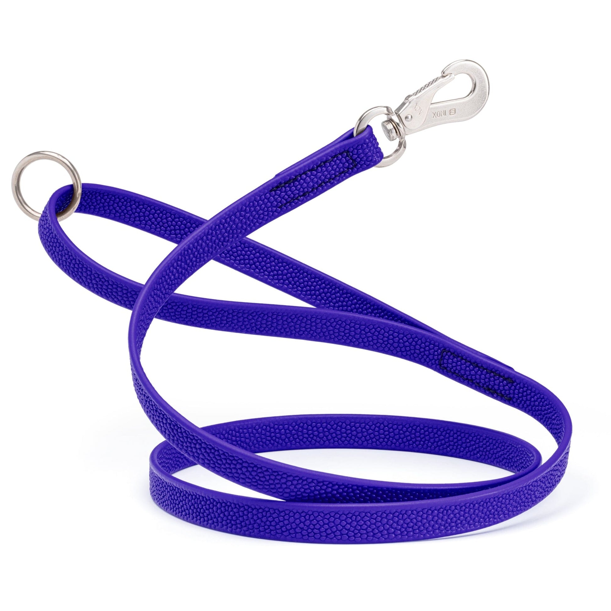 Viper Pebble Emboss Biothane Dog Leash with SPRENGER Stainless Steel Hook Blueberry Royal Dog Leashes Dogline