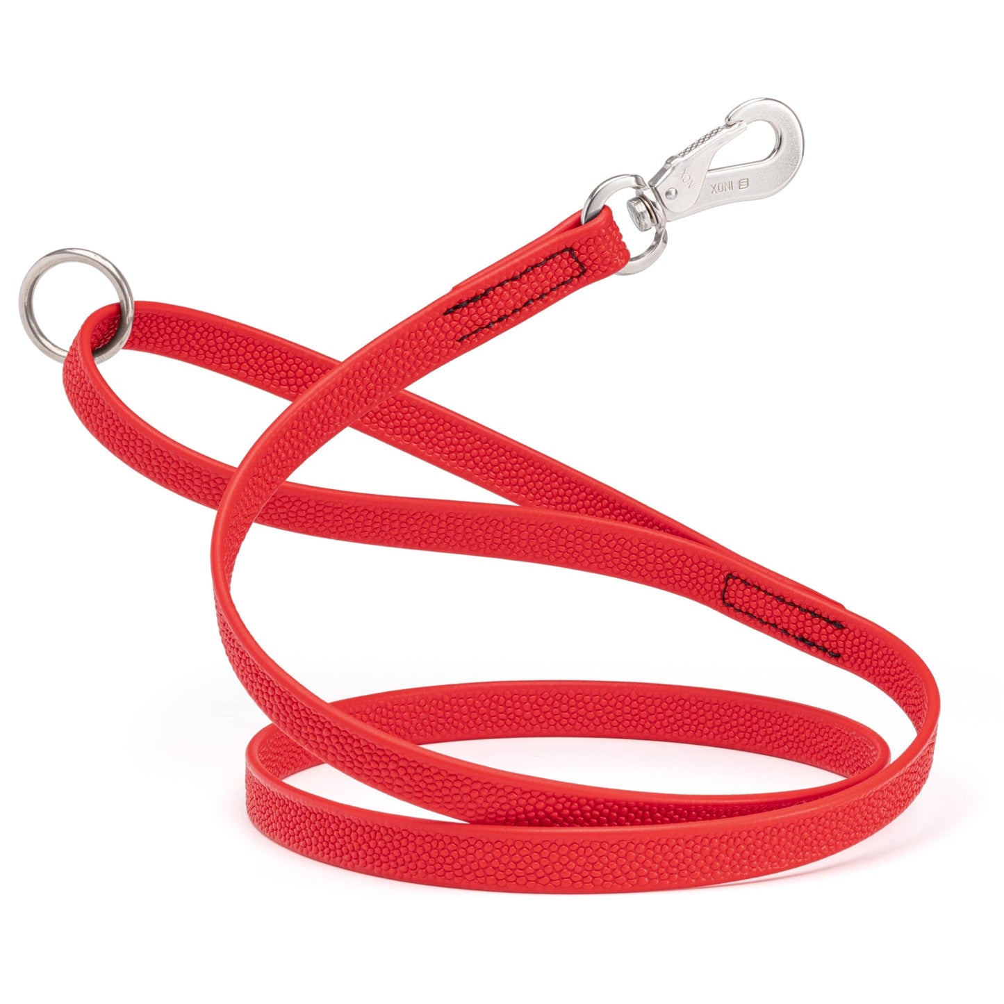 Viper Pebble Emboss Biothane Dog Leash with SPRENGER Stainless Steel Hook Cherry Red Dog Leashes Dogline