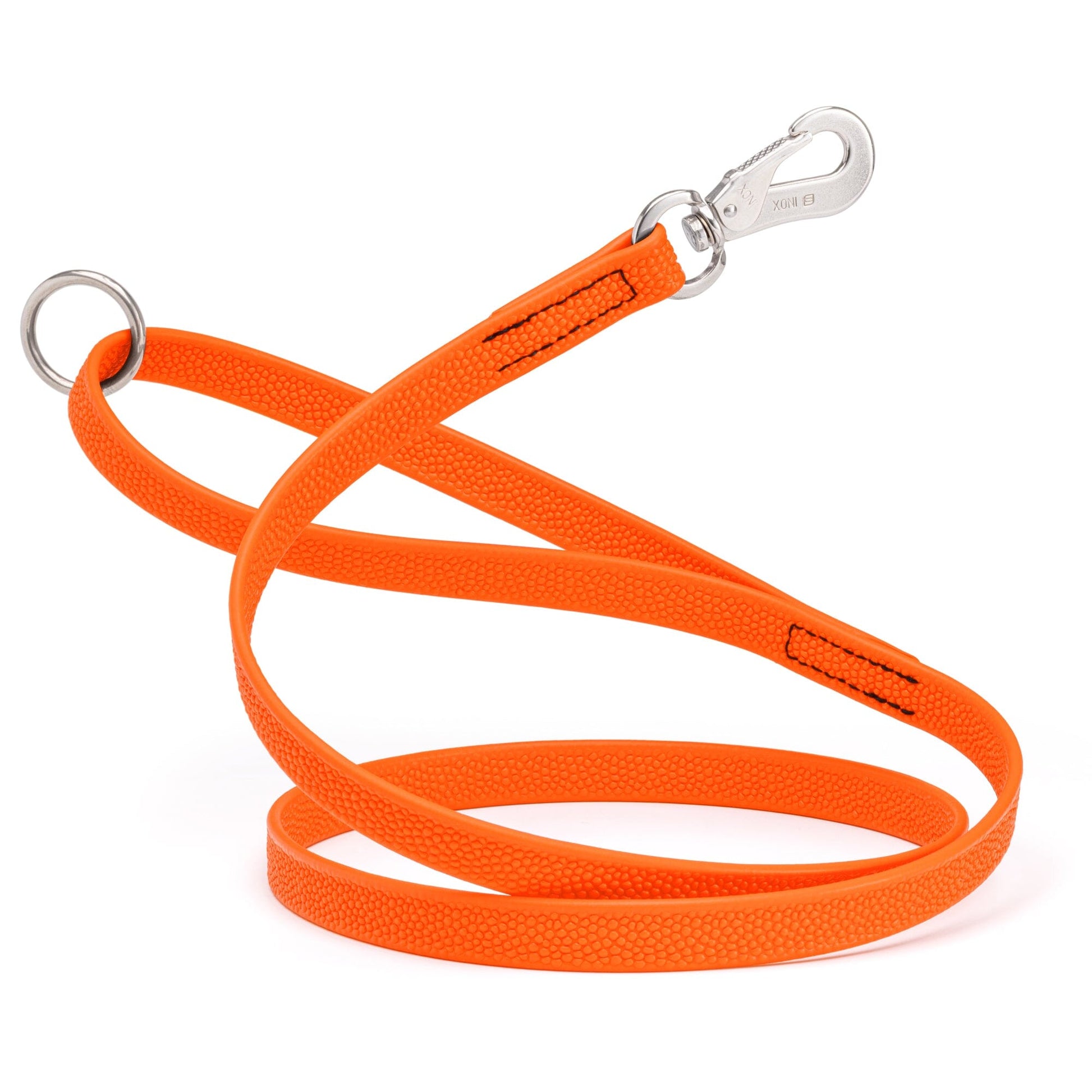 Viper Pebble Emboss Biothane Dog Leash with SPRENGER Stainless Steel Hook Hunter Orange Dog Leashes Dogline