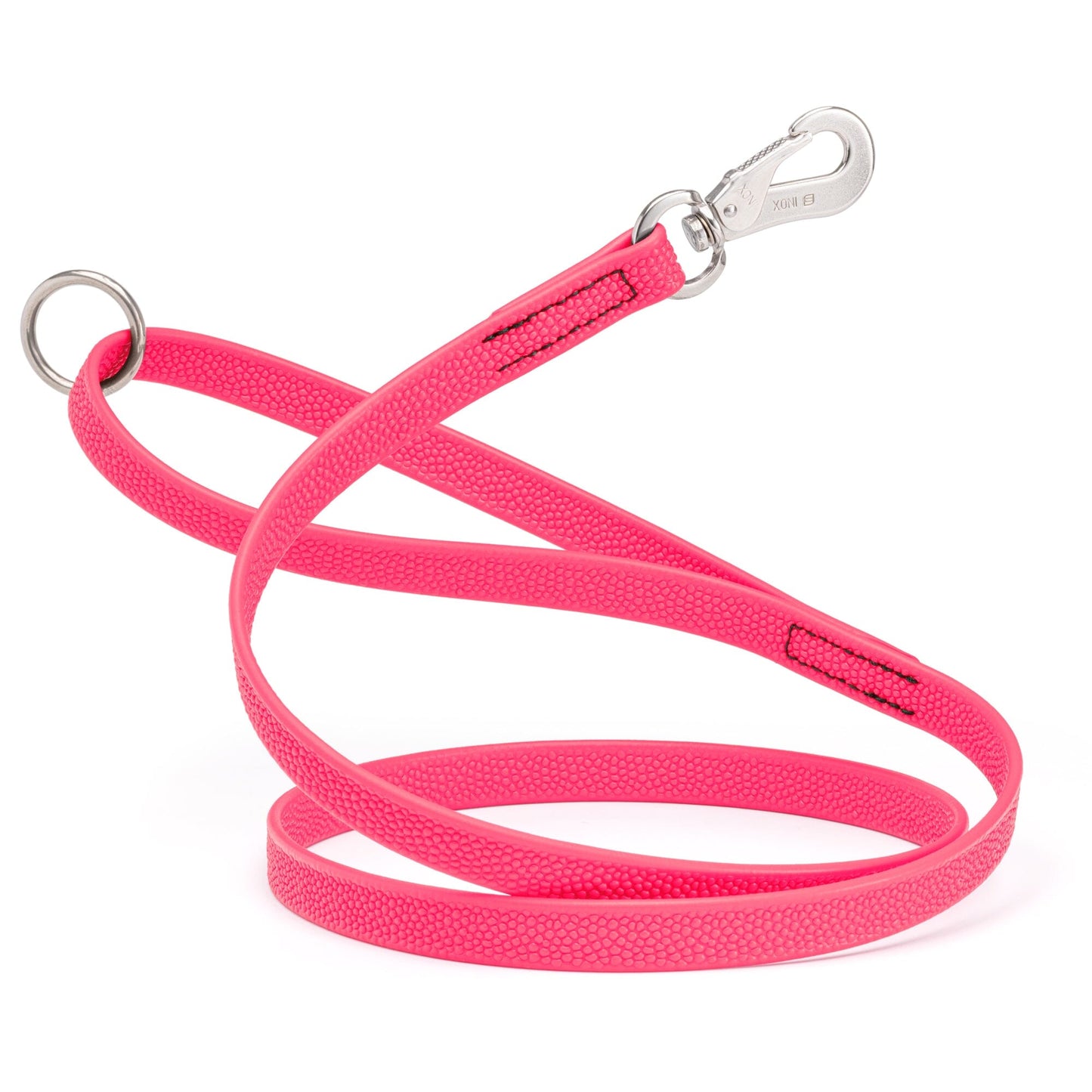 Viper Pebble Emboss Biothane Dog Leash with SPRENGER Stainless Steel Hook Hot Pink Dog Leashes Dogline