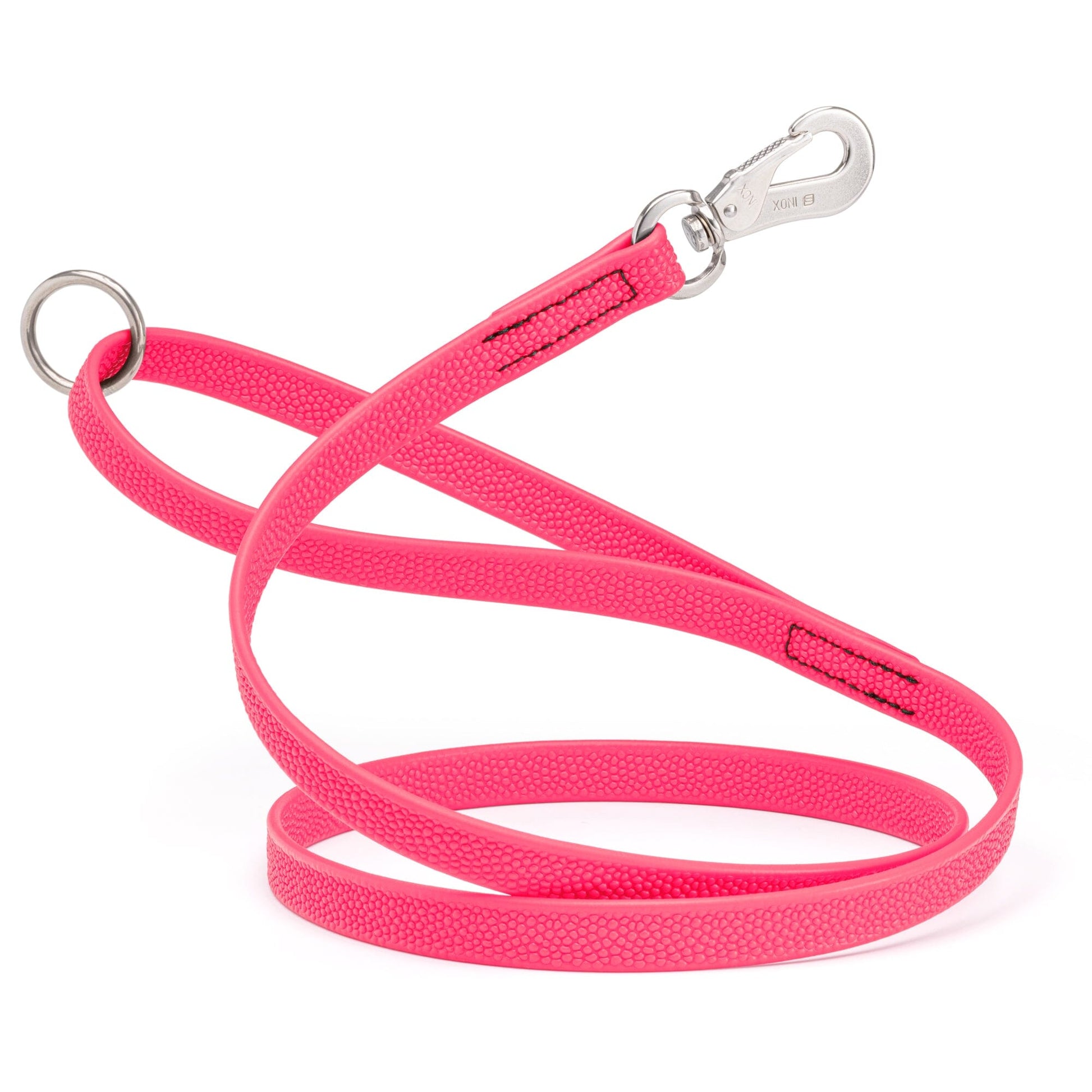 Viper Pebble Emboss Biothane Dog Leash with SPRENGER Stainless Steel Hook Hot Pink Dog Leashes Dogline