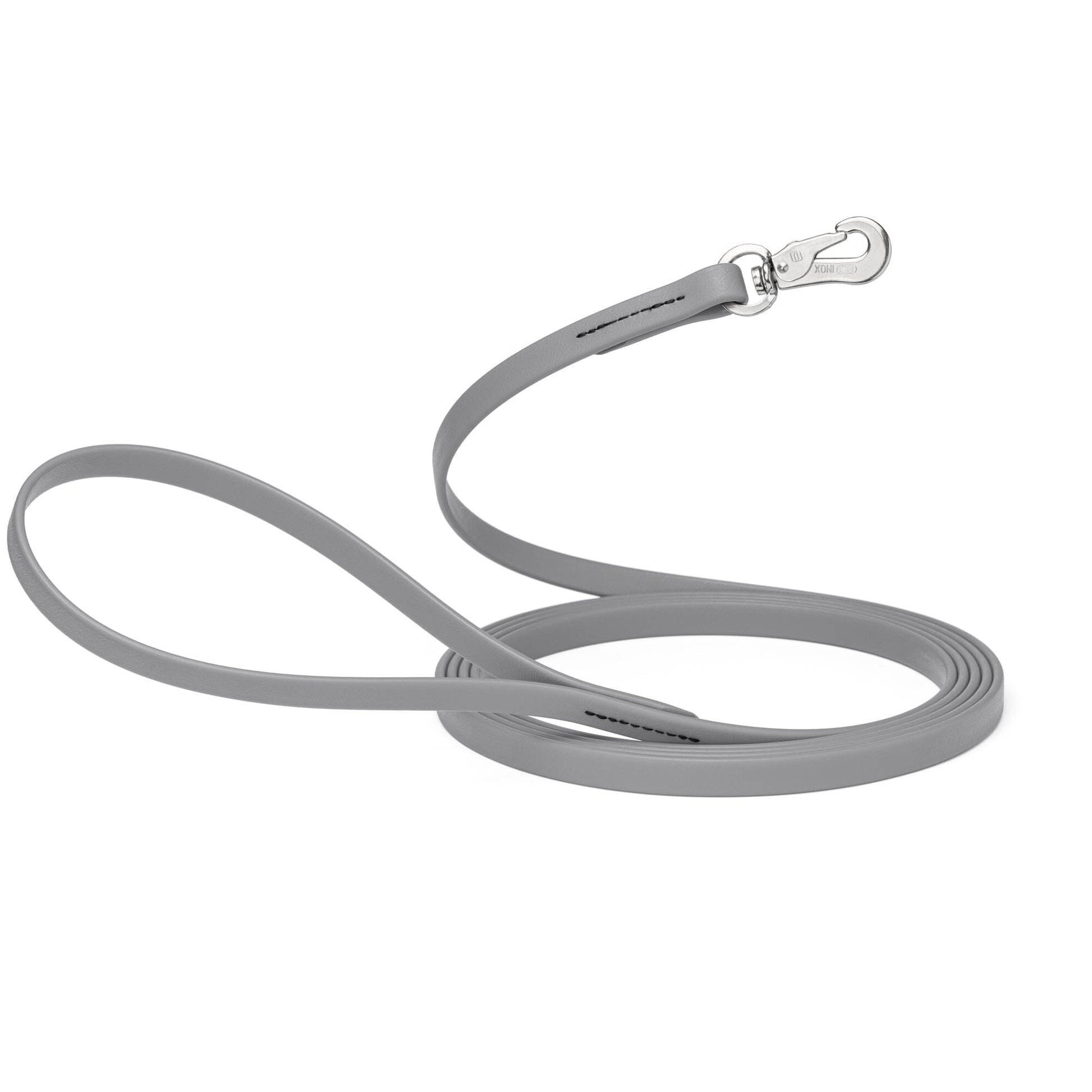 Viper Long Line 10 ft Biothane Dog Lead with SPRENGER Stainless Steel Hook Battleship Gray 1 2" Dog Leashes Dogline