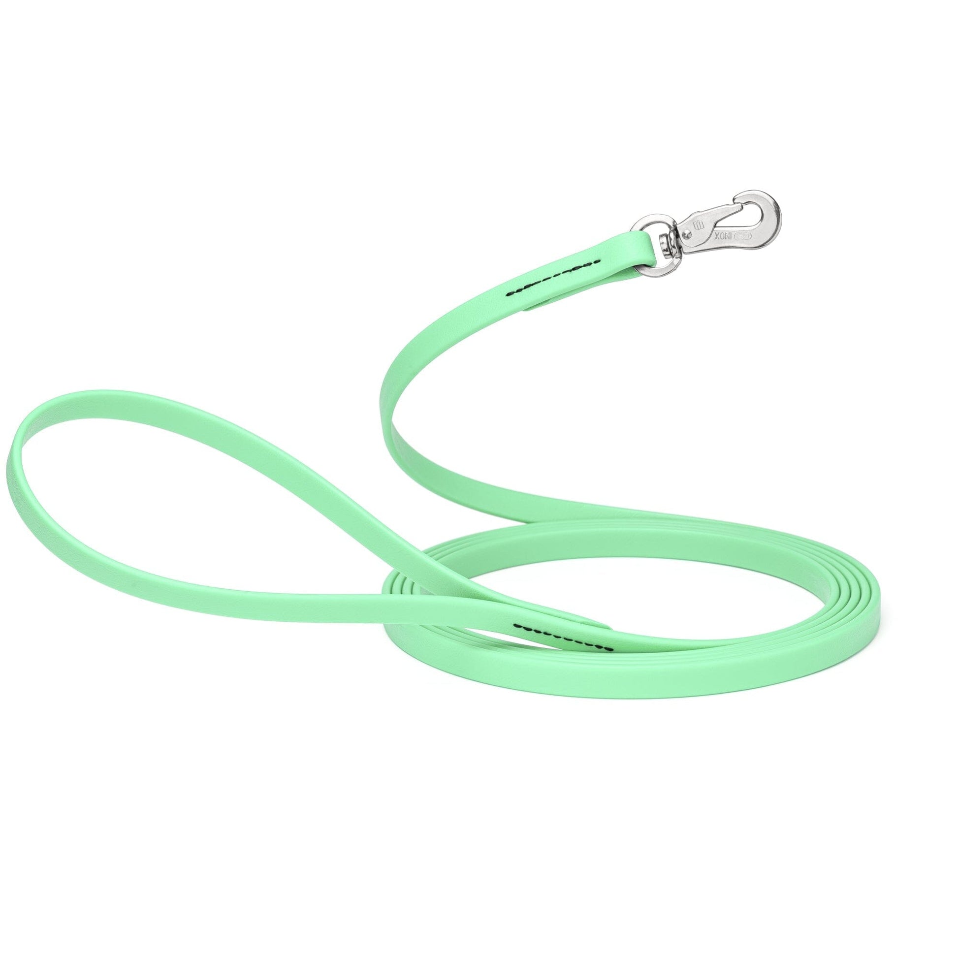 Viper Long Line 10 ft Biothane Dog Lead with SPRENGER Stainless Steel Hook Sea Foam Green 1 2" Dog Leashes Dogline
