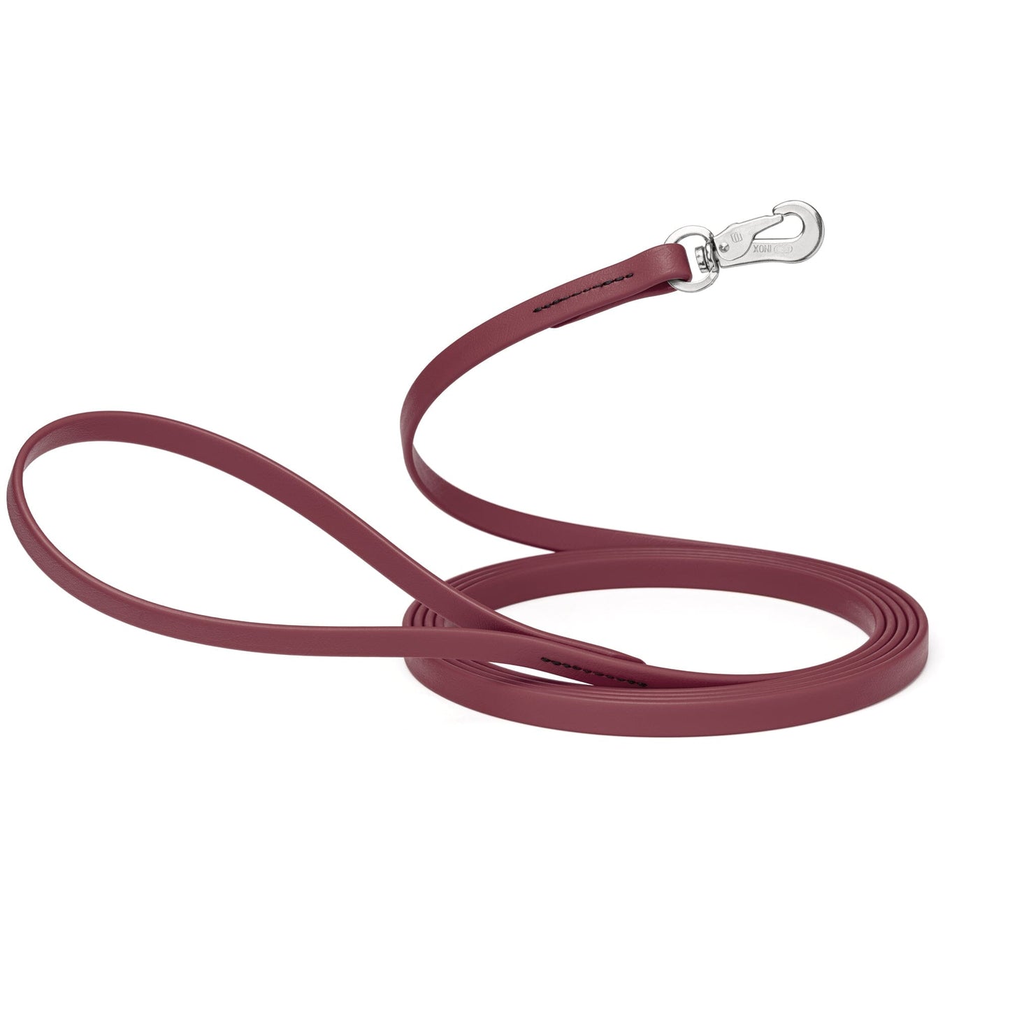 Viper Long Line 15 ft Biothane Dog Lead with SPRENGER Stainless Steel Hook Merlot Burgundy 1 2" Dog Leashes Dogline