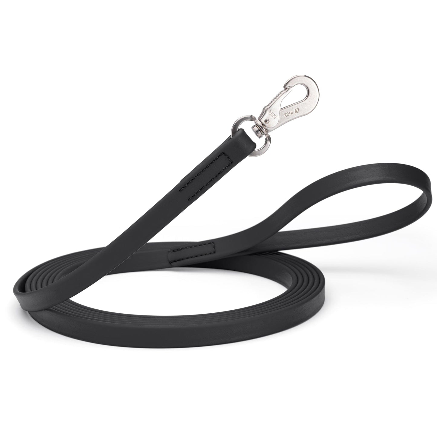 Viper Long Line 10 ft Biothane Dog Lead with SPRENGER Stainless Steel Hook Black Dog Leashes Dogline