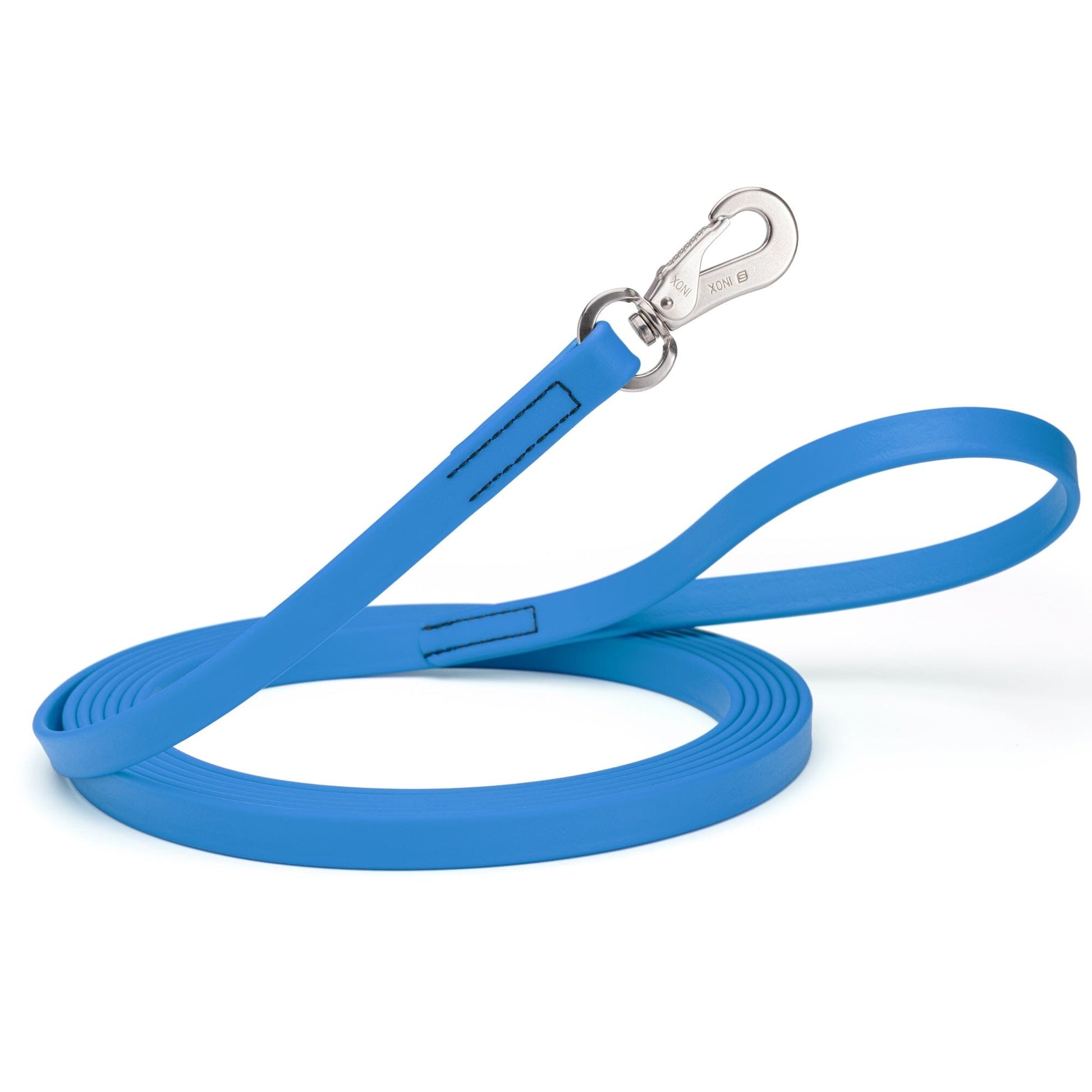 Viper Long Line 15 ft Biothane Dog Lead with SPRENGER Stainless Steel Hook Cerulean Blue Dog Leashes Dogline