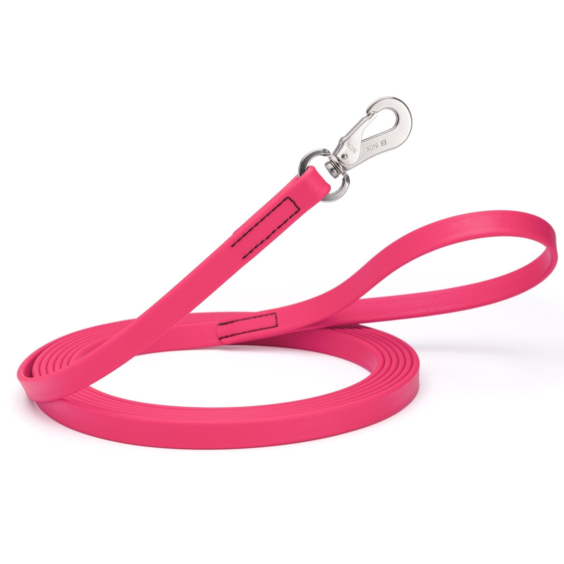 Viper Long Line 10 ft Biothane Dog Lead with SPRENGER Stainless Steel Hook Passionfruit Pink Dog Leashes Dogline