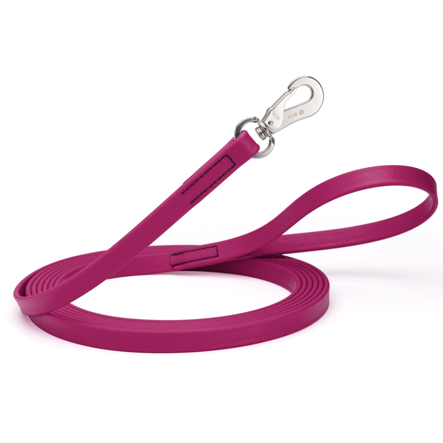 Viper Long Line 15 ft Biothane Dog Lead with SPRENGER Stainless Steel Hook Magenta Pink Dog Leashes Dogline