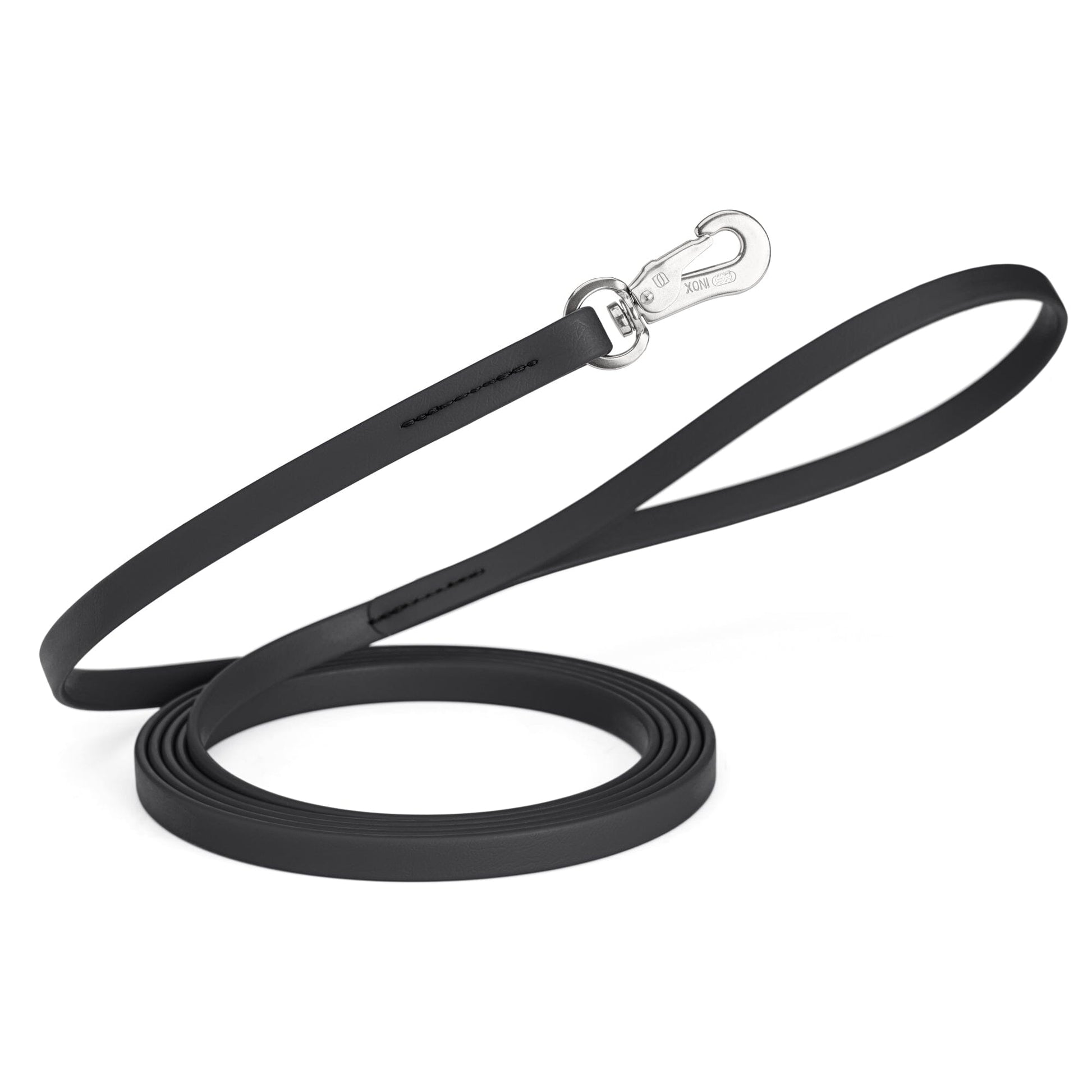 Viper Long Line 20 ft Biothane Dog Lead with SPRENGER Stainless Steel Hook Black 1 2" Dog Leashes Dogline