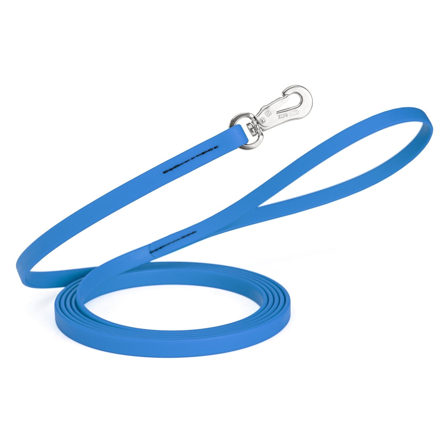 Viper Long Line 20 ft Biothane Dog Lead with SPRENGER Stainless Steel Hook Cerulean Blue 1 2" Dog Leashes Dogline