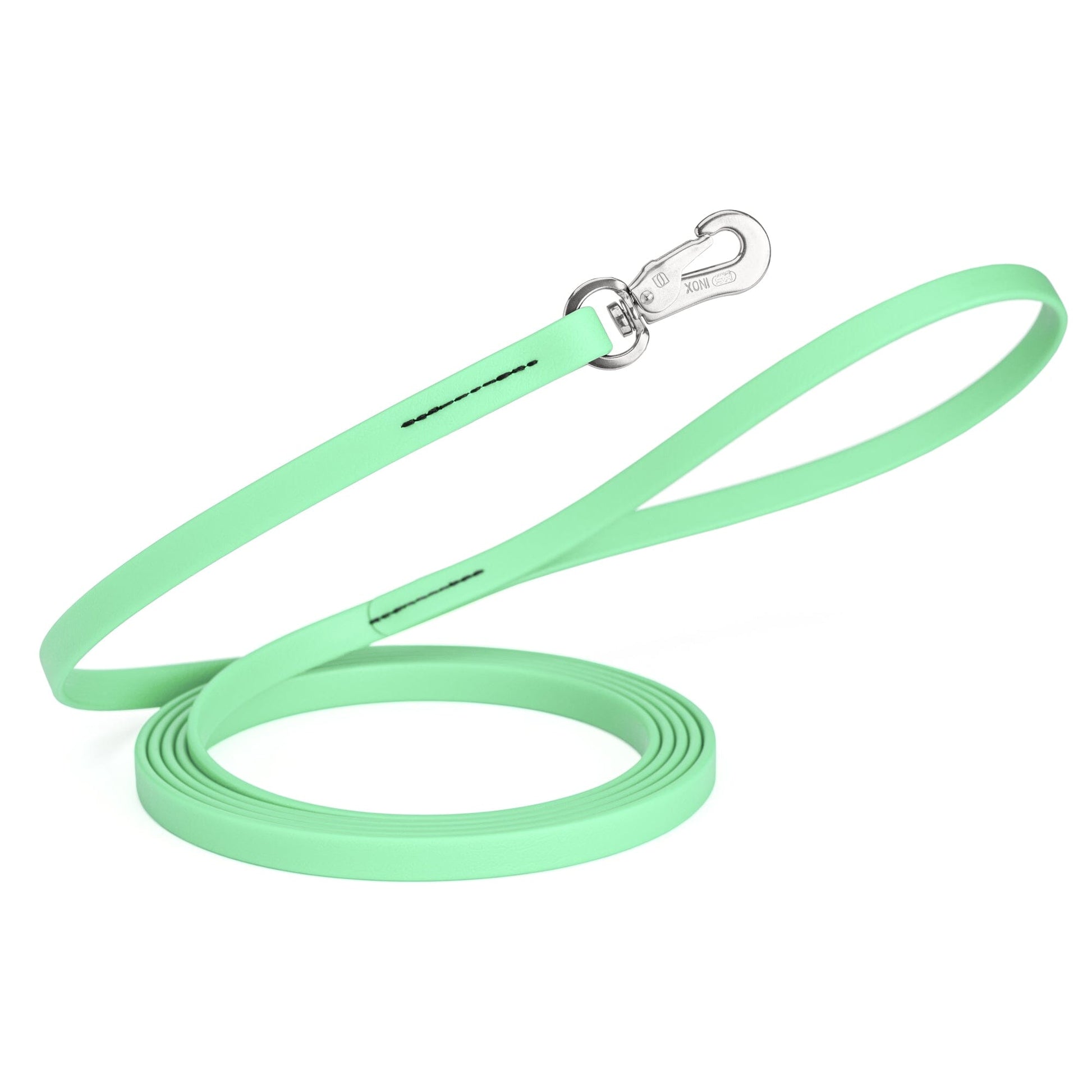 Viper Long Line 20 ft Biothane Dog Lead with SPRENGER Stainless Steel Hook Sea Foam Green 1 2" Dog Leashes Dogline