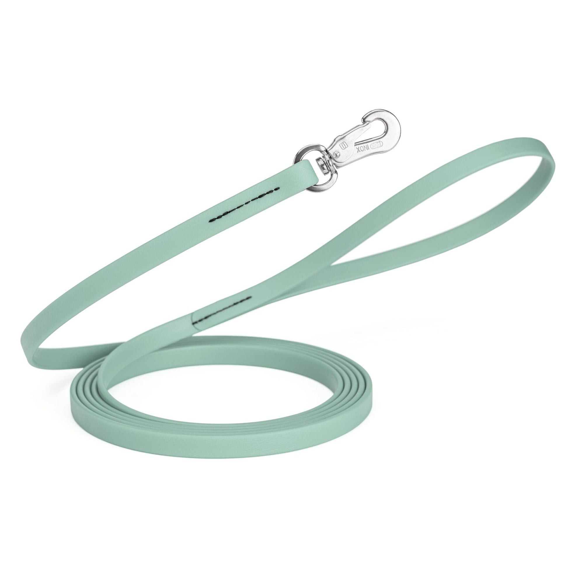 Viper Long Line 20 ft Biothane Dog Lead with SPRENGER Stainless Steel Hook Sage Green 1 2" Dog Leashes Dogline