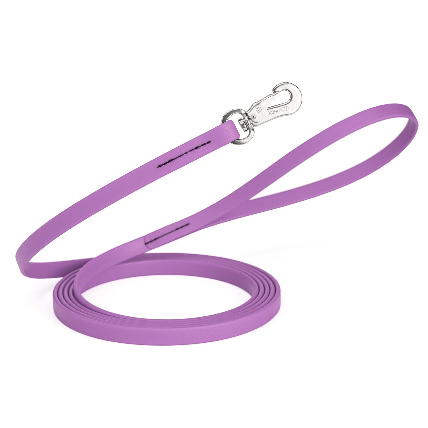 Viper Long Line 20 ft Biothane Dog Lead with SPRENGER Stainless Steel Hook Amethyst Purple 1 2" Dog Leashes Dogline