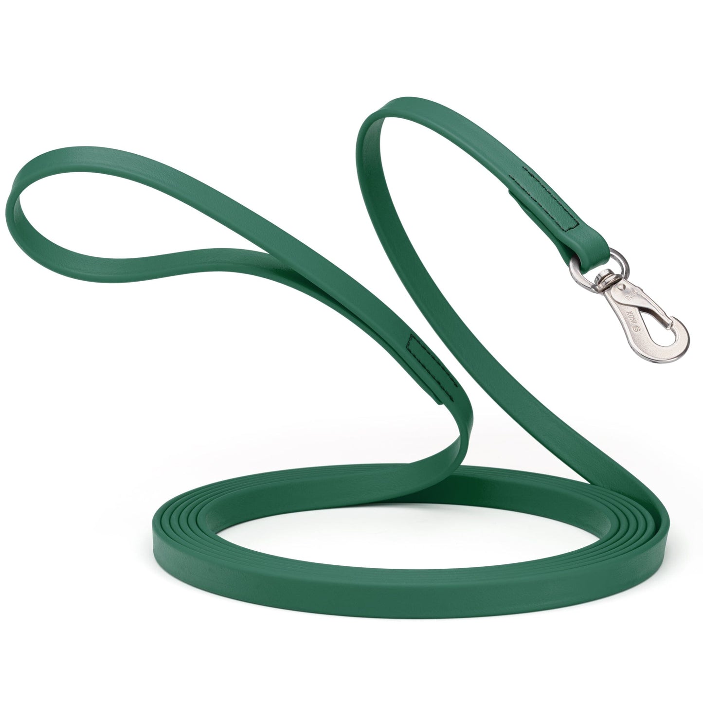 Viper Long Line 20 ft Biothane Dog Lead with SPRENGER Stainless Steel Hook Hunter Green Dog Leashes Dogline