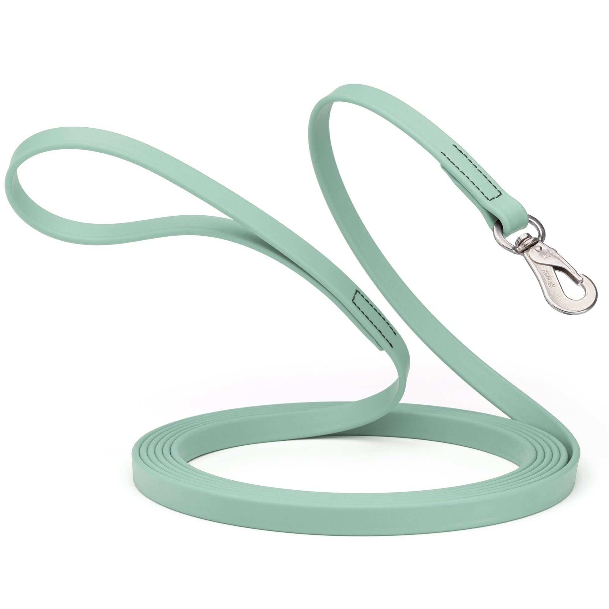 Viper Long Line 33 ft Biothane Dog Lead with SPRENGER Stainless Steel Hook Sage Green Dog Leashes Dogline