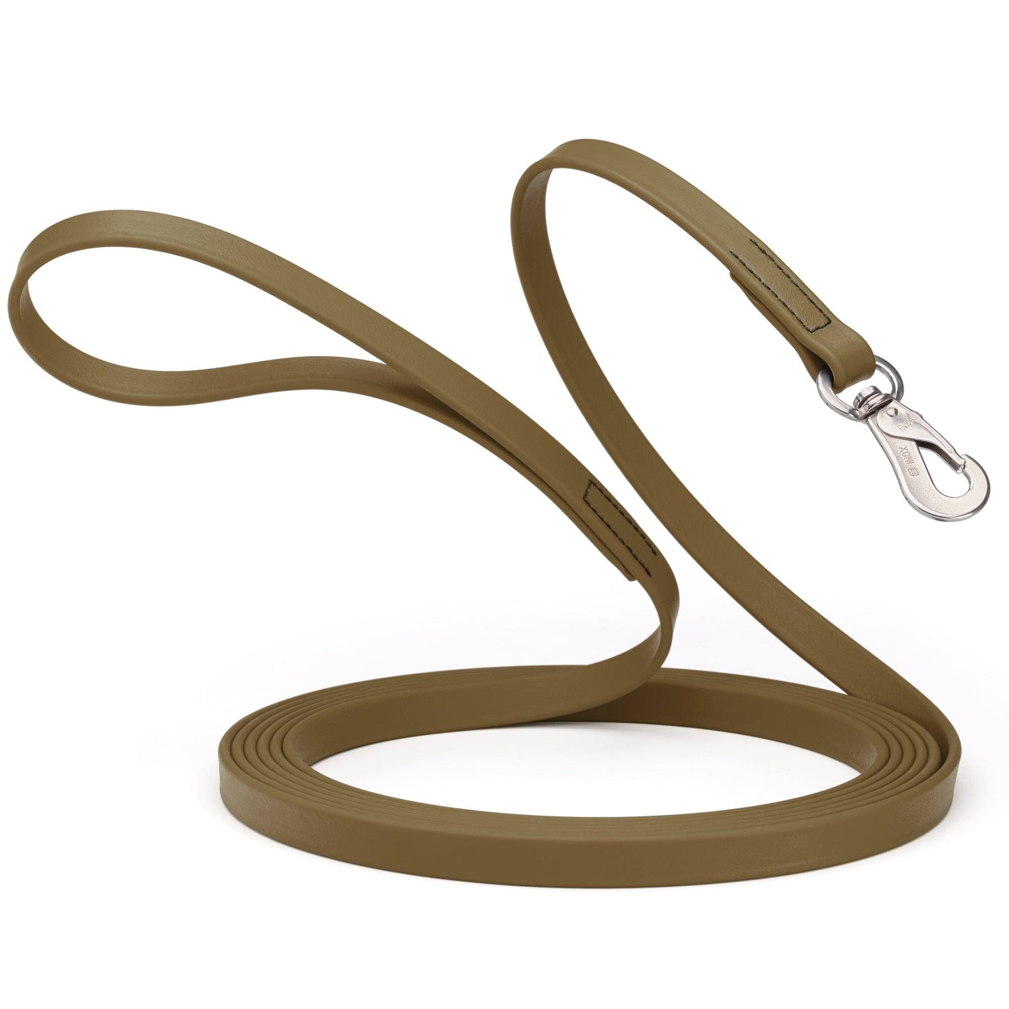 Viper Long Line 20 ft Biothane Dog Lead with SPRENGER Stainless Steel Hook Coyote Brown Dog Leashes Dogline