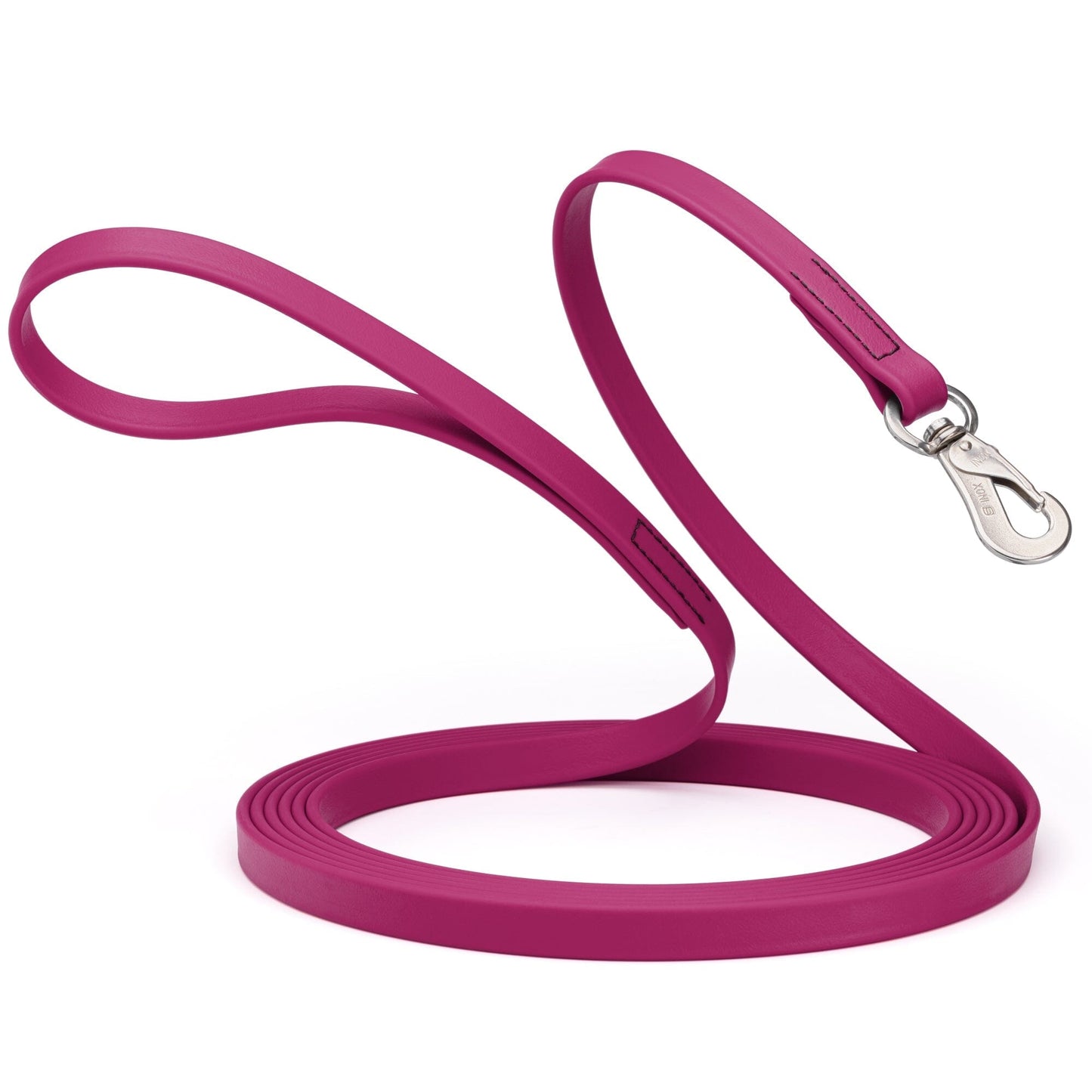 Viper Long Line 20 ft Biothane Dog Lead with SPRENGER Stainless Steel Hook Magenta Pink Dog Leashes Dogline